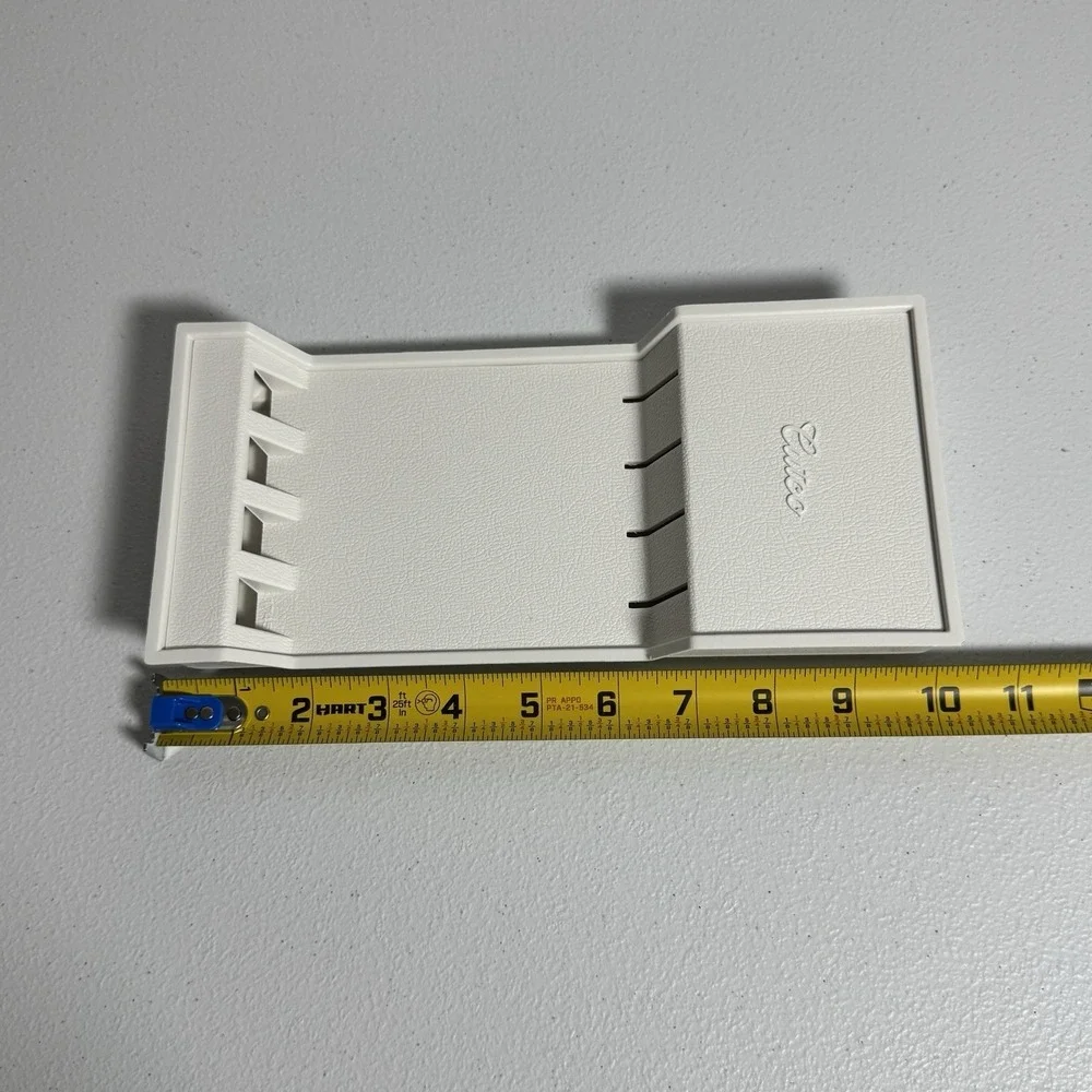 Cutco Knife Holder 4 Slot White Plastic Countertop Drawer Knife Block Rack
